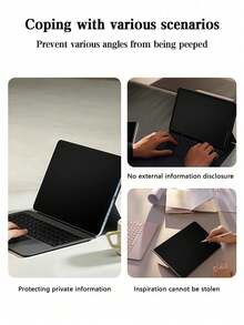 1pc IPad////Tablet Privacy Tempered Glass Screen Protector, Protects Your Privacy And Safety, Perfectly Fits The Screen, Brand New Packaging To Ensure Screen Safety During Shipping.