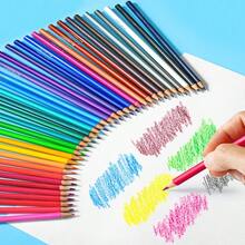 12/24/36/48pcs Oil-Based Colored Pencil Set, Drawing, Painting And Coloring Tools, Suitable For Students, Office, School, Sketching, Markers, Stationery, Boys, Girls, School Supplies, Professional Drawing, Coloring And Filling, Colored Pencil Art Design, School Stationery And Art Supplies, Christmas Decoration