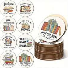 8 piezas/Set de posavasos de madera, adecuados para varios espacios comerciales, sala de estar, cocina, comedor, regalo, 1 set de 8 piezas, 200 sets de 1600 piezas - Multicolor - Ver 1