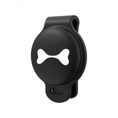 1pc Pet Bone Shaped Anti-Lost Locator Silicone Protective Case, Suitable For Pets With Collars, Applicable For All Seasons (Locator Device Not Included)