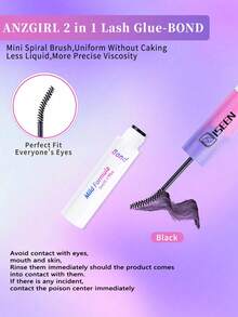 ISEEN 3pcs/2pcs/1pc Eyelash Glue And Sealant, 5ml Glue, 5ml Sealant, Strong Eyelash Adhesive, 2-In-1 Eyelash Glue And Sealant, Long-Lasting Eyelash Glue, All-Day Wear, 2-In-1 Eyelash Glue And Sealant, Suitable For DIY Eyelash Extension - Black - View 6