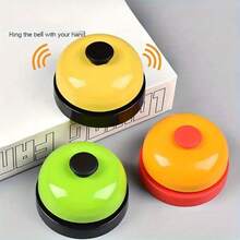 Set Of Modern Metal Handbells, Various Colors, No Electricity Required, Uncharged, Without Battery, For Classroom, Kitchen, Restaurant, Bar, Table Games, Pet Training And Interactive Entertainment