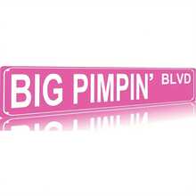 16x4 Inch Vintage Pink Retro Metal Tin Sign "BLVD" - Big Pimpin' Inspired Neon-Style Lettering, Durable Aluminum Wall Art For Home, Bar, Cafe, Garage - Indoor/Outdoor Entrance Decor With Easy Mounting Hardware, No Electricity Needed - Mid-Century Modern Style (1950s/60s Retro Design) - Lightweight & Sturdy Construction, Vibrant Pink Hue, Bold BLVD Lettering, Perfect For Wall Mounting, Ideal For Bars, Cafes & Garages, Home Decoration, Neon Lettering, Highquality Finish, - 彩色 - 查看 2