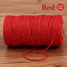 Rollo de 300M de cuerda de algodón blanco de 2mm - Cuerda artesanal resistente a granel para costura DIY, macramé, decoración de bodas y cumpleaños - Multicolor - Ver 23