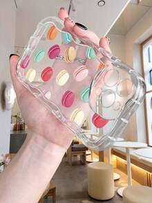 Funda de macarrones coloridos, diseño anti caídas, antichoque y resistente a arañazos, Compatible con iPhone 16ProMax/16E/16Pro/16Plus/16/15ProMax/15Pro/15Plus/15/14ProMax/14Pro/14Plus/14/13ProMax/13Pro/13/13Mini/12ProMax/12Pro/12/12Mini/11ProMax/11Pro/11/XSMAX/XR/X - Negro - Ver 6