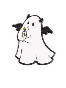 1pc/6pcs Dark Gothic Demon, Ghost, Pumpkin, Skull Brooch Pins, Halloween Costume Decor, Gothic Vibe Party, Special Occasion Christmas Gift