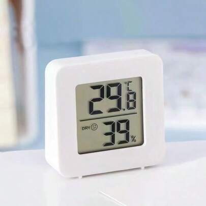 1pc Digital Thermometer Hygrometer With High Accuracy For Indoor Use, Mini Type, Back To School Supplies