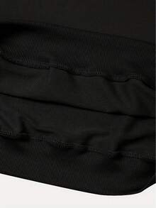 Women's Casual Long Sleeve Hoodie, Black And White Animal Horse Pattern Design, Round Neck, Machine Washable, All-Season Comfortable, Daily Wear, Loose Fit 2025 - 黑色 - 查看 3