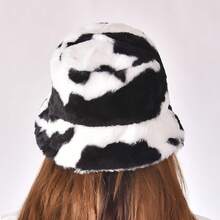 1pc Solid Color Casual Polyester Fleece Lightweight Breathable Elegant Bucket Hat, Suitable For Autumn/Winter Outdoor Activities