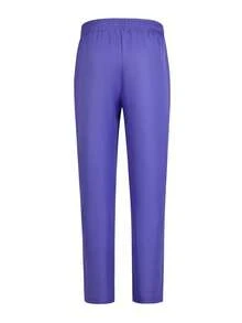 Men's Casual Long-Sleeved Two-Piece Suit, Mid-Length Top And Trousers - 藏蓝色 - 查看 8