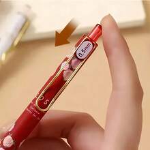 At The Beginning Of The School Year, The Students Chased After Me Asking Where I Bought This Pen!!! 4 High-Quality, Highly Attractively- Pens With A Retractable Flower Shape, 0.5 Mm Black Ink Gel Pen, Cute Aesthetic Pen For Women, Office And School Pen, Office And School Supplies Back To School