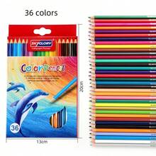 12/24/36/48pcs Oil-Based Colored Pencil Set, Drawing, Painting And Coloring Tools, Suitable For Students, Office, School, Sketching, Markers, Stationery, Boys, Girls, School Supplies, Professional Drawing, Coloring And Filling, Colored Pencil Art Design, School Stationery And Art Supplies, Christmas Decoration