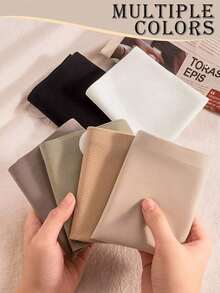 Set de 6 paquetes de calzoncillos triangulares sin costuras de unicolor, de estilo simple,de bragas cómodas y sin costuras, pantis sexy sin costuras de unicolor, lencería - Multicolor - Ver 4