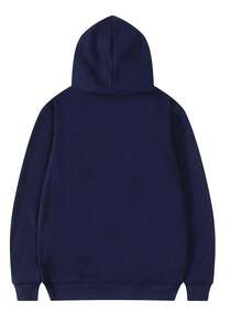 New Versatile Autumn And Winter Blessd New Logo Hoodie For Casual Wear For Both Men And Women Essentials Hoodie Hoodie For Women Sweatshirts For Women Hoodies For Men 's Hoodie Sweatshirts For Men Essentials Fear - 藏蓝色 - 查看 2