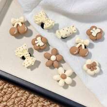 6/10 Pcs Cartoon Cherry Bow Resin Flower Candy Coffee Resin DIY Shoe Accessory Set, DIY Shoe Decoration, ABS Resin, Very Suitable For Men's And Women's Shoes And Shoe Accessories, Used For Beach Bags, Sports Shoe Decoration Accessories, Shoe, Spring Summer Picks, Brides Maid Gifts, Room, Bedroom Decor, Beach, Travel, For Men, For Women, Vacation, Women's Day, Travel Essentials, Wedding Favors, Y2k, Bedroom, Car Accessories Women, Kitchen Decor,Cute Stuff - Multicolor - View 5