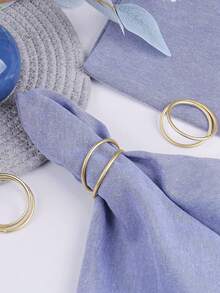 Złote metalowe pierścienie na serwetki, złoty pierścień na serwetki ze stopu cynku, kreatywny otwarty pierścień na serwetki, dekoracja stołu w restauracji w stylu zachodnim, metalowa spiralna klamra na serwetki, dodaj odrobinę wysokiej jakości tekstury do swojego stołu, minimalistyczne uchwyty na serwetki na Halloween, świąteczną kolację, dekoracje stołu, przyjęcia świąteczne, wesela i Święto Dziękczynienia