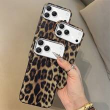 Fashion Leopard Print Design Pattern Large Hole Soft Phone Case, Compatible With IPhone17/IPhone17Pro/IPhone17Pro Max/IPhone17Air/IPhone16 15 14 13 12 11 Pro Max Fashion Phone Case - 棕色 - 查看 4