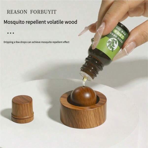 Rotating Wooden Essential Oil Diffuser - Round, Flame Resistant Fragrance Gift, Suitable For Car Interior And Bedroom, Suitable For Easter, Thanksgiving And Holidays, Elegant Home Fragrance Accessory, Car Fragrance Diffuser | Elegant Wooden Diffuser | Rotating Design, Car Air Freshener, No Battery Required