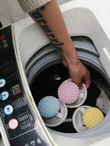 3pcs Multifunctional Washing Machine Cleaning Ball - Suitable For Washing Machines, Washing Machine Cleaners, Hair And Remover, Debris Collector, Suitable For Front/Top Washing Machines, Reducing Detergent Use, Energy Efficient