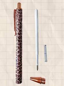 1支装多色豹纹圆珠笔 | 中性笔、签名笔、大豹纹、小豹纹、新款豹纹、可爱少女风、浮雕彩色金属笔 - 彩色 - 查看 7