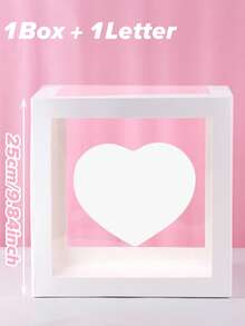 1pc 25cm White Number Transparent Box(Box&Letter), Transparent Balloon Box Gift Box, DIY Free Combination Numbers,Birthday Party Background Decoration Box, 1st Birthday Party Scene Setting Number Box, Babe Shower Decoration, Transparent Balloon Box Gift Box, Gender Reveal Party Decor Balloon Box, Room Decor Balloon Storage Box, Party Background Photography Props, Party Favor