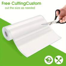 5-Roll Vacuum Sealed Roll Bag, Suitable For Kitchen Food Packaging And Storage. Suitable For Kitchen, Restaurant, And Outdoor Food Preservation Bags. Kitchen Refrigerator Refrigeration Bag, Kitchen Storage Accessories, Halloween And Christmas Gifts, Gift Bags - (12+15+20+25+28)*3m - View 5