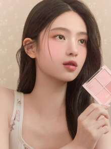Dasique 4-Color Matte Blush Palette, High Color Payoff, Long-Lasting, Natural Glow, Lightweight & Breathable, Vegan Formula, Fashionable Makeup Brand, Christmas Holiday Essential - #15 Trà sữa hoa hồng - Xem 7