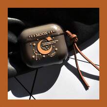 Top Rated Chic AirPods Case - Semi-Transparent TPU Shell With Funny Face Design, Compatible With AirPods 1/2/3 Gen & Pro, Includes Leather Lanyard