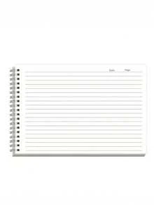 1 pièce Cahier spirale format B5, contenant 60 ou 120 pages, avec des pages transparentes épaisses et une reliure spirale horizontale, pratique pour tourner les pages, convient pour la prise de notes, la tenue d'un journal et l'écriture créative - B5 - Voir 7