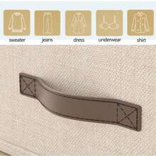 1 pieza Caja plegable para guardar ropa, hecha de tela, con diseño de doble hilera. Ideal para guardar ropa, pantalones, ropa interior, calcetines, camisas, suéteres, etc. Ideal para dormitorio y armarios.