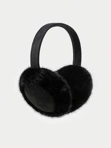 1pc Men's Faux Suede Fleece Ear Muffs, Versatile And Warm For Winter