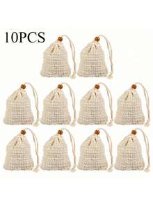 1/3/5/10个网状去角质皂袋，天然剑麻皂袋，沐浴皂袋，适用于按摩和去角质（5.5 * 3.5 英寸），家居浴室装饰，户外，旅行，节日礼物，母亲节礼物等。 - 彩色 - 查看 15
