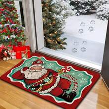 1/2/3 Pcs Thick 0.47 Inch/1.2 Cm Christmas Kitchen Mat Set, Christmas Kitchen Rug Set, Santa Lollipop Pattern, Christmas Kitchen Decor, Suitable For Kitchen, Home Office, Laundry Room, Bathroom, High Quality Flannel Material + Non-Slip Backing - Multicolor - View 13