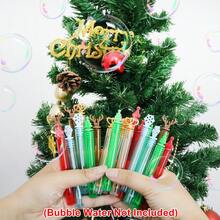 20/40 件 5 色迷你泡泡棒，圣诞元素设计驯鹿/圣诞树/雪花，圣诞节庆祝活动，感恩节新年，主题生日，婚礼，夏季户外礼物，适合女孩男孩（不含泡泡水） - 彩色 - 查看 1