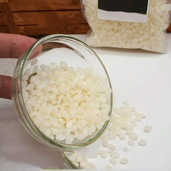 500/1000g Synthesis Beeswax Pellets - Multi-Filtered Wax For DIY And Candle Making - Suitable For Gifts And Home Decor (Yellow/White Available) Handmade For The Start Of School Season Christmas Gifts For Scented Candle Making