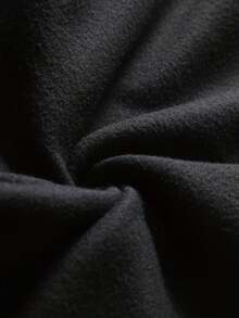 Mens Fashionable And Fashion Street Micro-Flare Pants Set With Bold Color-Blocking And Gothic Cross And Alphabet Prints - Black - View 7