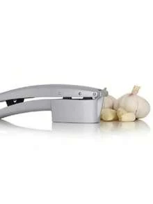1pc Multifunctional Garlic Press, Two-In-One Garlic Press, Manual Garlic Grater, And Garlic Cutter,  Aluminum Alloy Garlic Crusher, Metal Garlic Mincer, Washable Garlic Grater, Kitchen Garlic Press, Ginger Juice Extractor, Garlic Press Tool - Silver - View 6