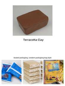 500g/Pack Pottery Clay Material Kit, Air-Dry Modeling Clay For DIY Crafts, Multiple Colors Available, Supplies For Pottery Arts & Crafts Tutorials