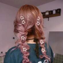 20 Pieces Of Hot Girl Star Hair Clips Ins Metal Sweet Cool Clips Five-Pointed Star Hair Clips All-Match Bb Clips - 銀色 - 查看 2