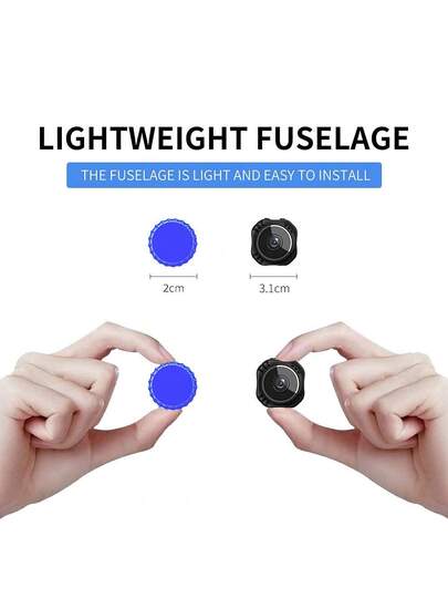 1pc Round Mini Security Camera Wireless Hidden WiFi Camera, 1080P Night Vision Function, Convenient Installation Of Magnetic Attraction, Motion Detection, 360 Adjustment, Home, Outdoor Indoor Environment, Good Choice s. view 5