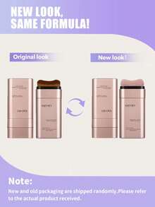 Life Girls 1pc Natural Finish Moisturizing Waterproof Long-Lasting Non-Smudge Luminous Twist-Up Foundation Stick With Brush Applicator, Creates Flawless Complexion