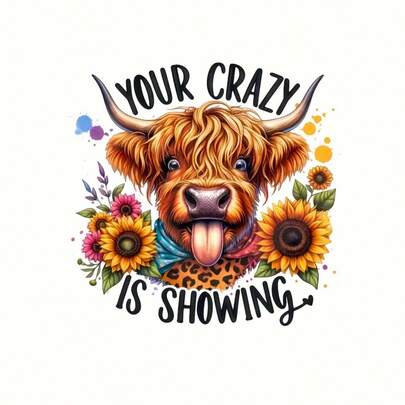 1pc/2pcs/3pcs Washable DIY Heat Transfer Prints Featuring Highland Cow Patterns To Showcase Your Creativity - Heat Transfer Stickers And Iron-On Decals Suitable For T-Shirts, Pillows, And Aprons, Essential Fashion Accessories For Craft Enthusiasts.