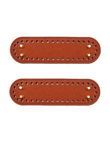 5.1英寸 x 3.1英寸 PU皮革椭圆形包底垫，透气提手，适合DIY包袋配件，轻便易携，适合日常使用 - 彩色 - 查看 16