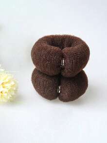 17cm DIY Bun Maker, Foam Round Mesh Bun Maker, Ballet Bun Maker, Ponytail Scrunchie Accessories, Home & Bathroom Decor, Autumn, Back To School Decor - Multicolor - View 6