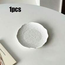 Cirelle Asymmetrical Faux Rock Pattern Plastic Plate, High-Quality Cake/Dessert/Sushi Plate, Creative Western Dinnerware - Multicolor - View 15