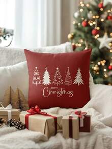 2pcs Christmas Themed Linen Blend Breathable Cushion Covers, Santa Claus, Christmas Numbers, Reindeer, Snowman, Snowflake, Christmas Decor, Merry Christmas, Christmas Decorations, Christmas Gifts, Hypoallergenic Polyester, Hidden Zipper, No Filling, For Home Decor, Living Room, Throw Pillow Cases, Pillow Covers, Cushions, Sofa Decorative Pillows, Sofa Covers, Home Decor, Soft Pads