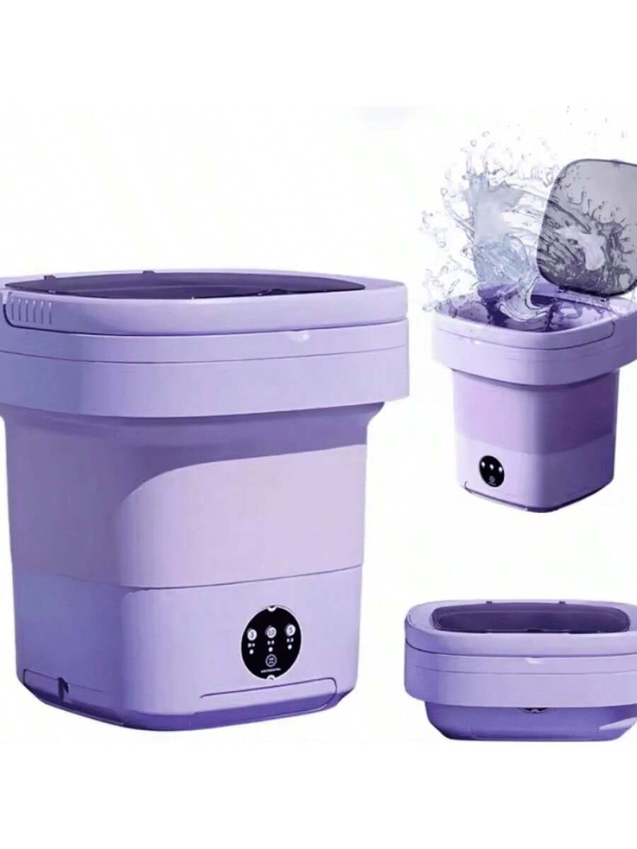Lavadora plegable de 11 l (morada)