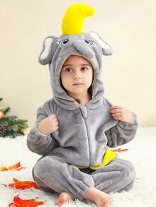 MICHLEY 1Pc Baby Long-Sleeved Zippered Cute And Comfortable Sleeping Bag, Cartoon Design Capybara/Cow/Yellow Duck, Unisex Baby Supplies, Suitable For Indoor And Outdoor Wear, Holidays