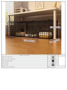 室内猫屋，一体式猫别墅，节省空间的猫笼，适合猫、贵宾犬、泰迪犬