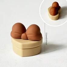 1pc Reusable Cute Brown Bear Party Cake Topper - Suitable For Birthday Cakes, Gender Reveal Parties, Baby Showers, Weddings, Anniversaries, Summer Parties, Christmas Cake Decorations - Multicolor - View 8